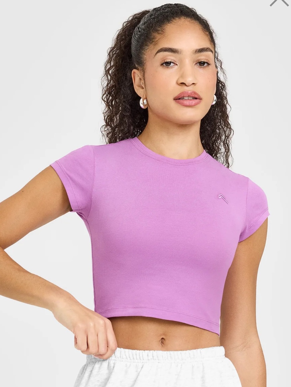 Oner active baby cotton tee orchid purple